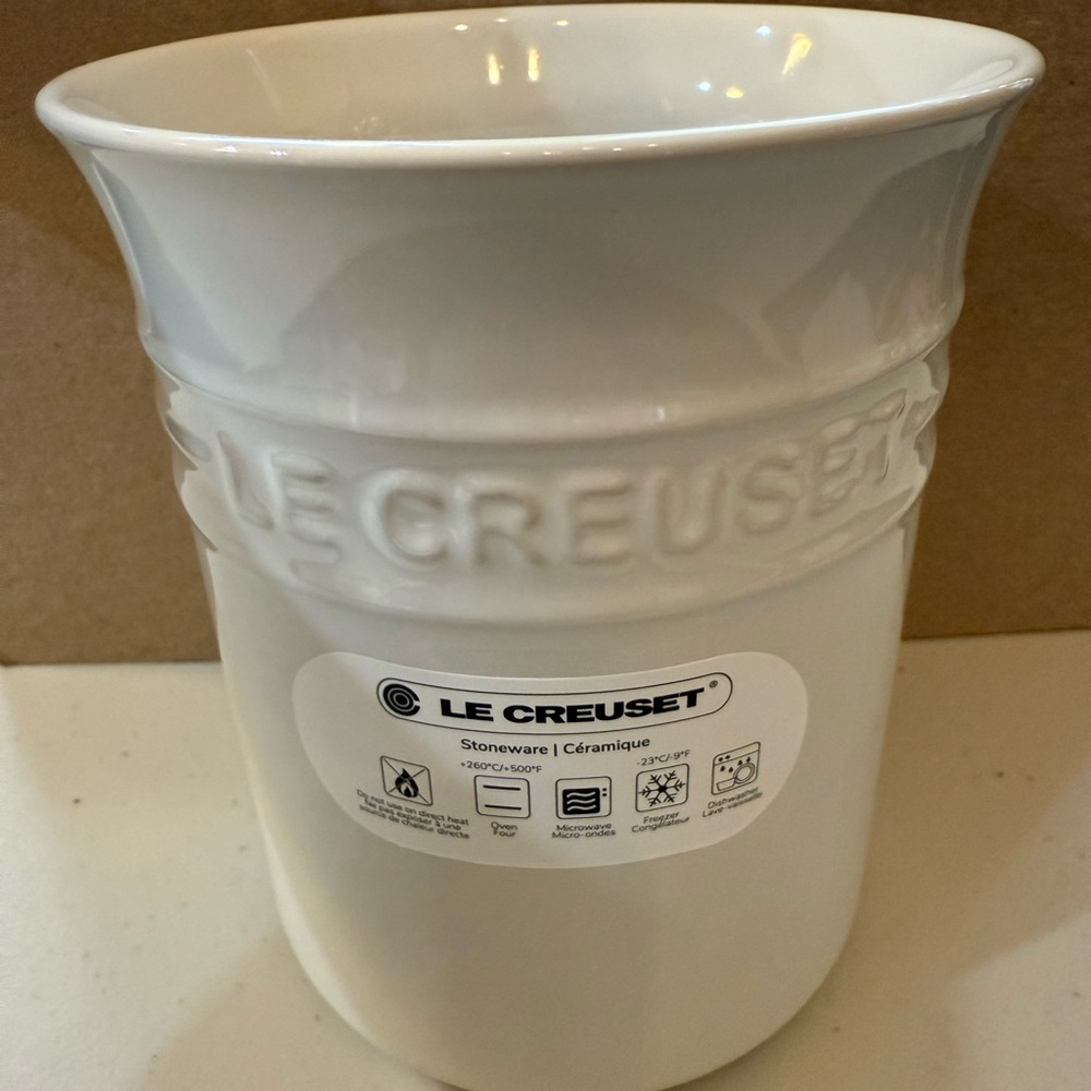 Le Creuset Classic White Stoneware Vase
